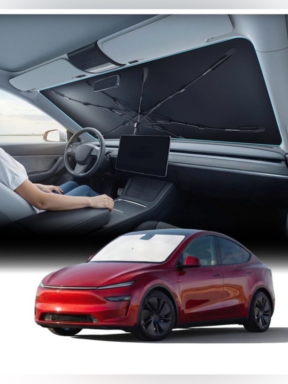 Car Sun Shade Umbrella - TESLA MODEL 3/Y